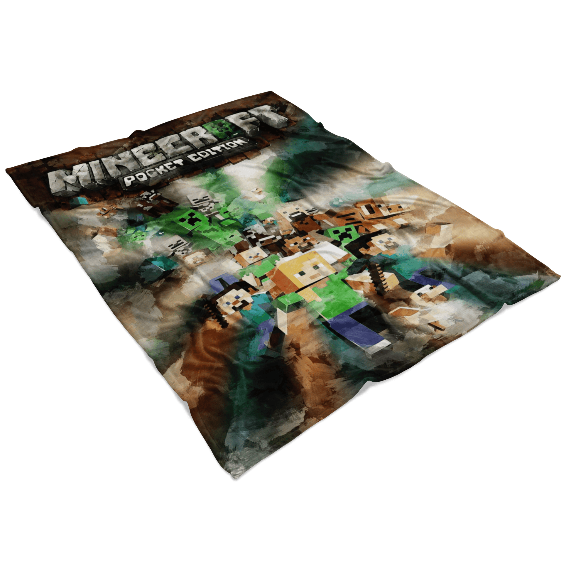 Minecraft Fleece Blanket Acrylic Painting Colorful Blanket - Lusy Store