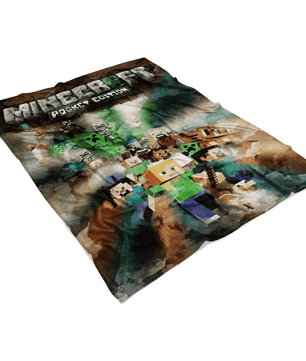Minecraft Fleece Blanket Acrylic Painting Colorful Blanket - Lusy Store