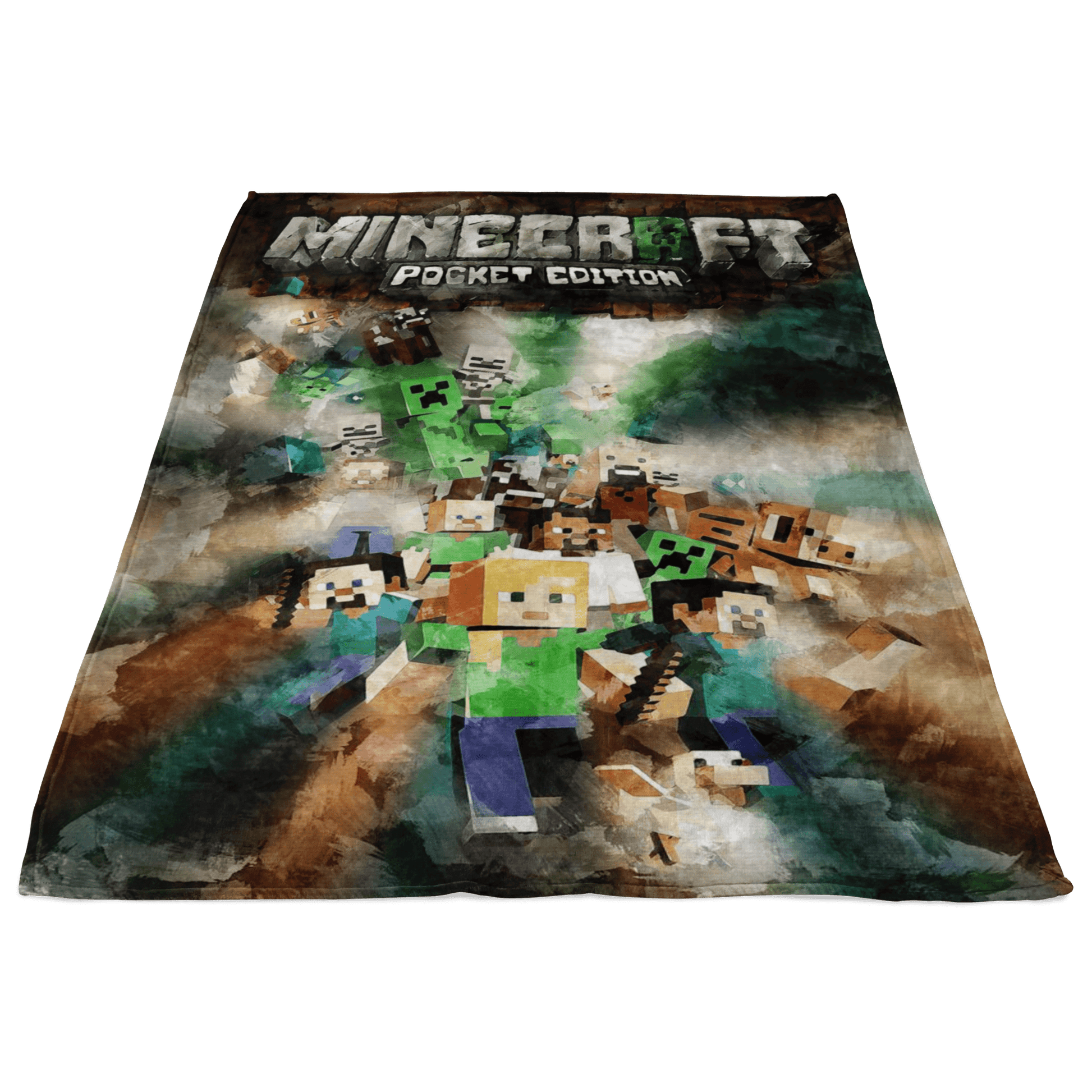 Minecraft Fleece Blanket Acrylic Painting Colorful Blanket - Lusy Store