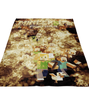 Minecraft Fleece Blanket Animated Allure Black Blanket - Lusy Store