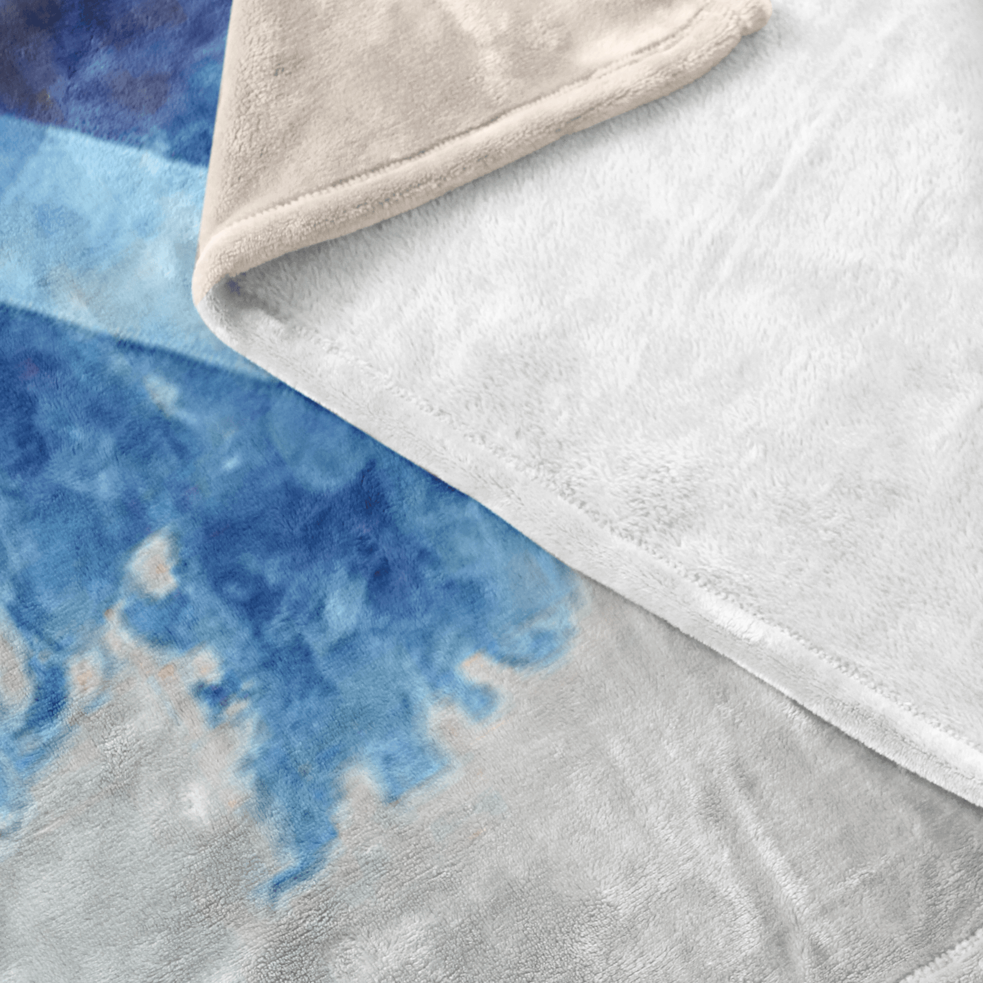 Minecraft Fleece Blanket Animated Ink Flow Blue Blanket - Lusy Store