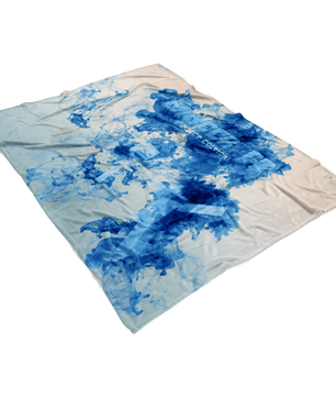 Minecraft Fleece Blanket Animated Ink Flow Blue Blanket - Lusy Store