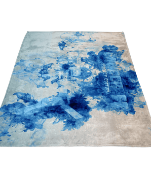 Minecraft Fleece Blanket Animated Ink Flow Blue Blanket - Lusy Store