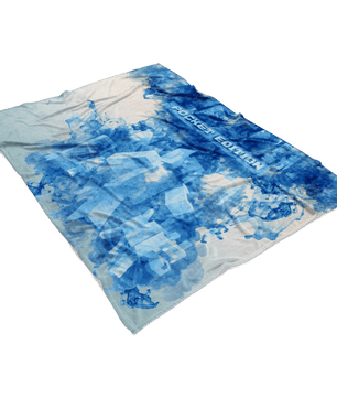 Minecraft Fleece Blanket Animated Ink Flow Blue Blanket - Lusy Store