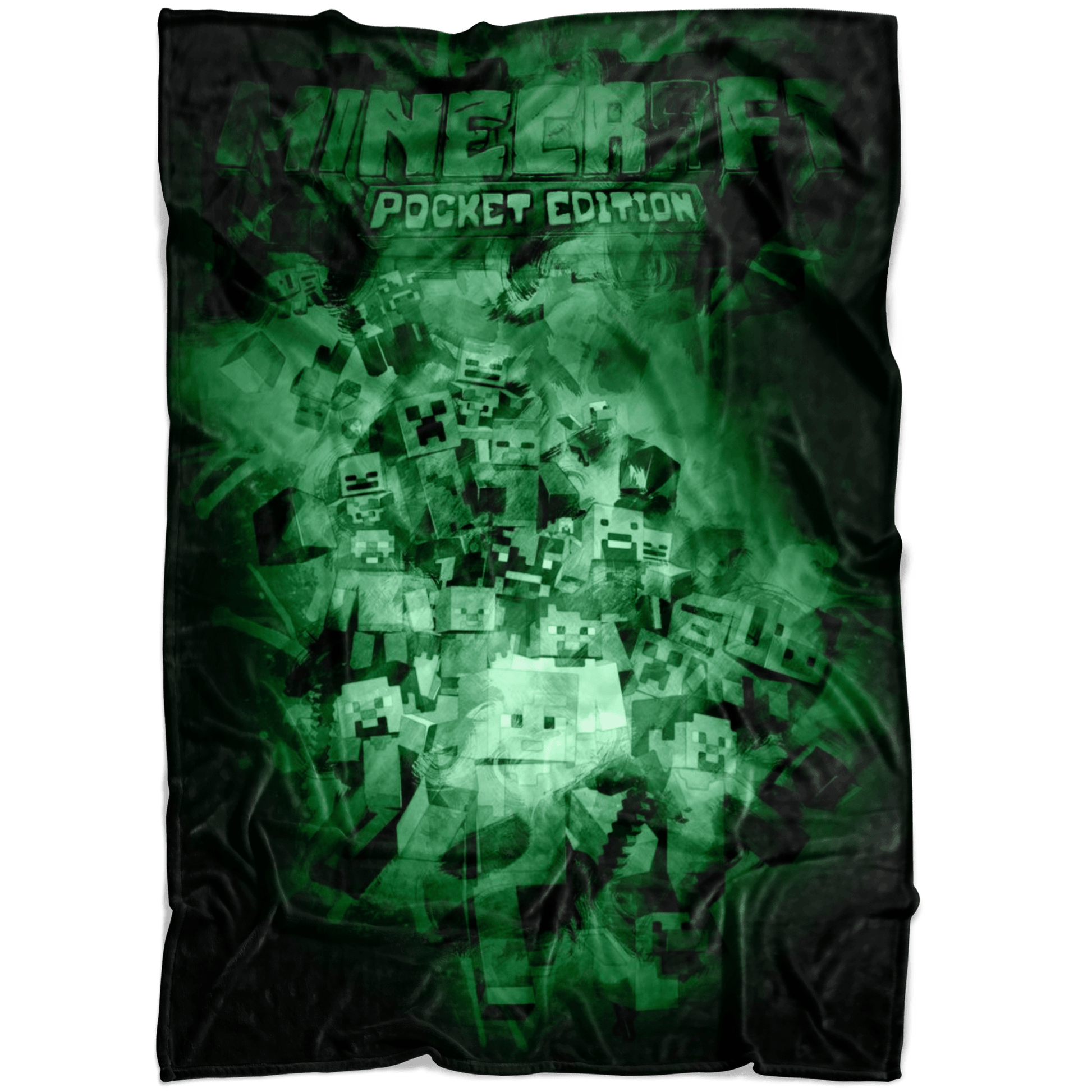 Minecraft Fleece Blanket Antiq Watercolor Green Blanket - Lusy Store