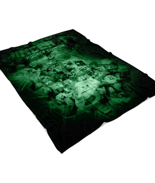 Minecraft Fleece Blanket Antiq Watercolor Green Blanket - Lusy Store