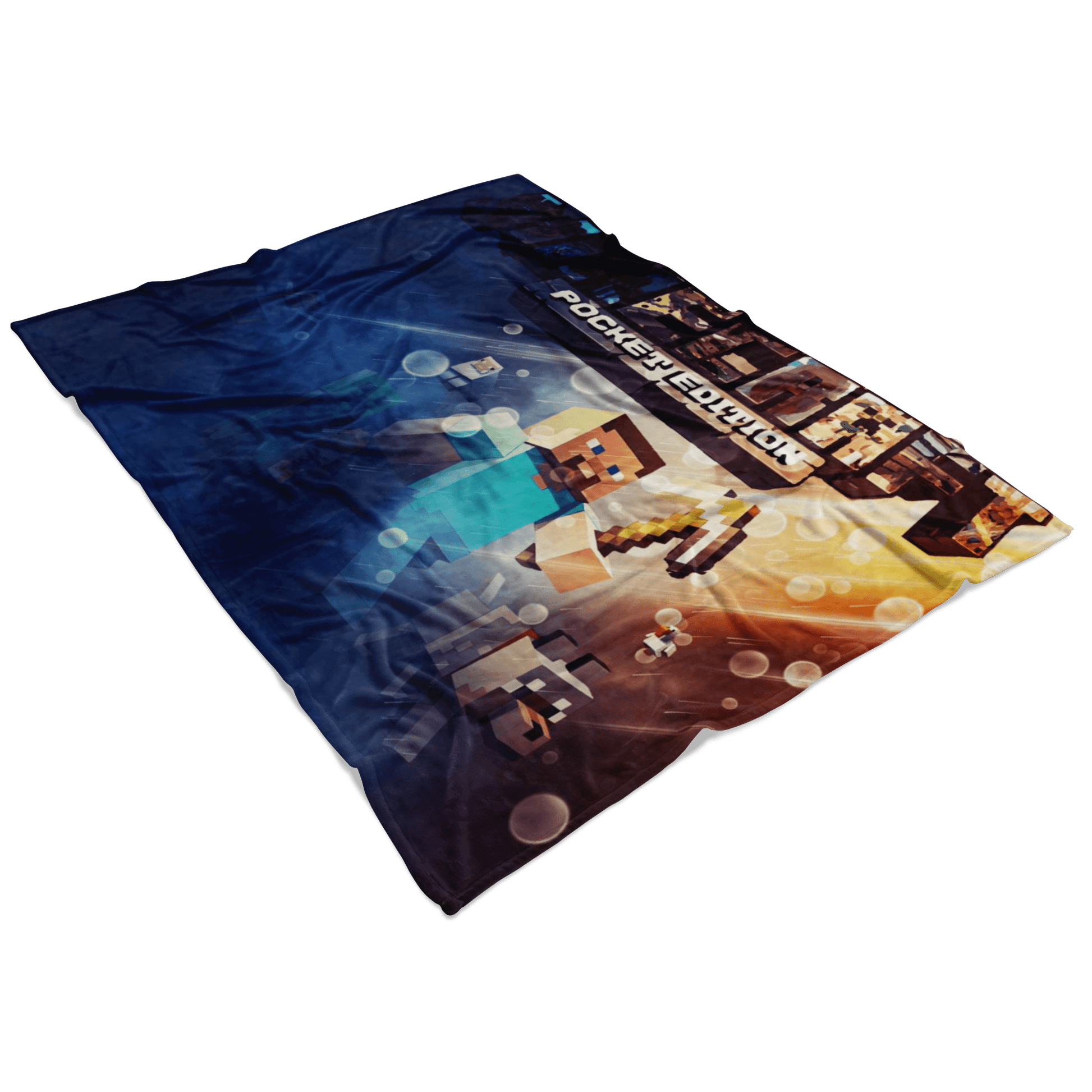 Minecraft Fleece Blanket Battlefield Blue Blanket - Lusy Store