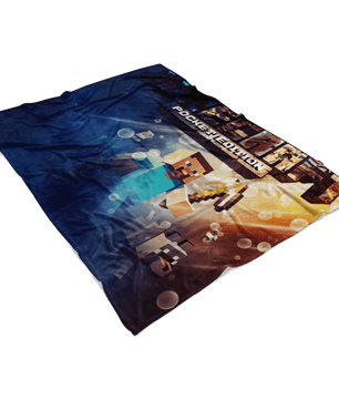 Minecraft Fleece Blanket Battlefield Blue Blanket - Lusy Store