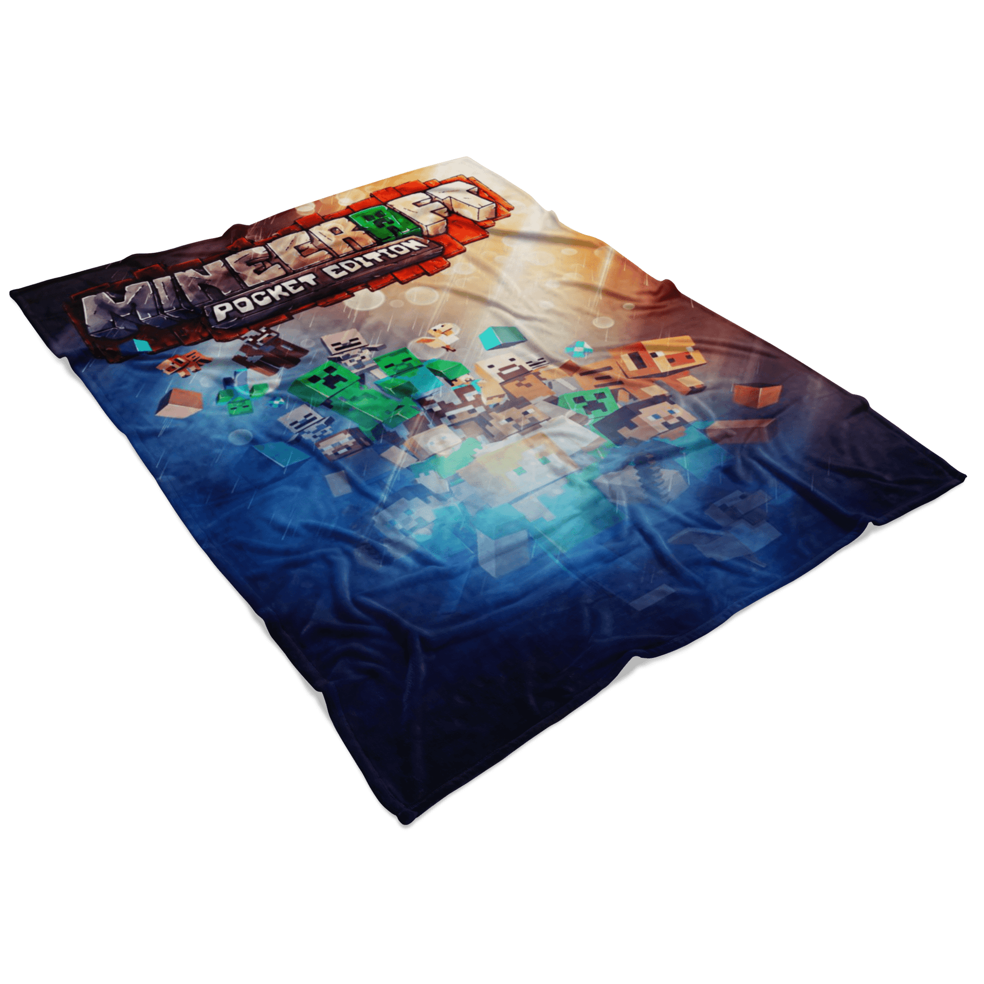 Minecraft Fleece Blanket Battlefield Blue Blanket Warm And Super Comfortable Best Gift For Kids - Lusy Store
