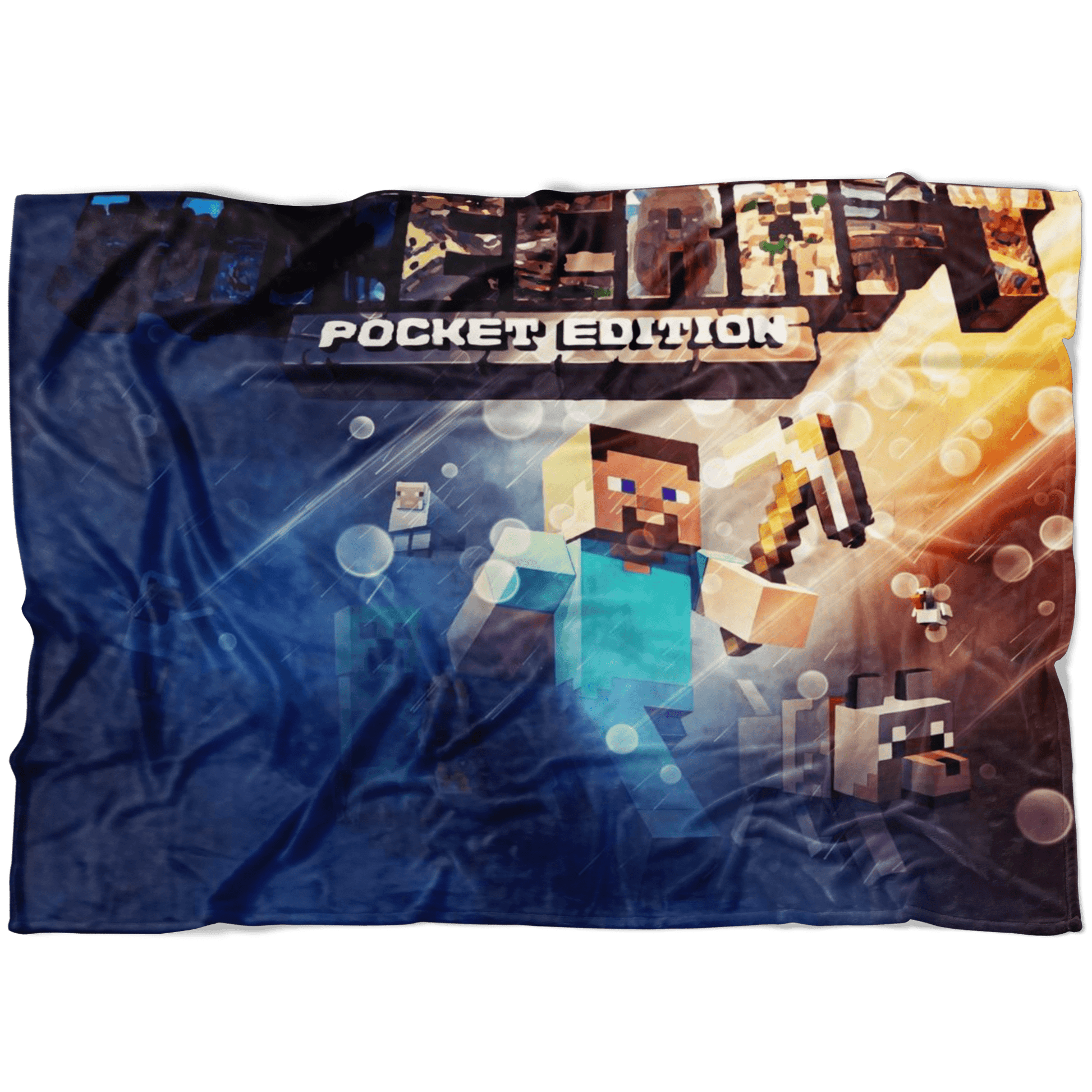Minecraft Fleece Blanket Battlefield Blue Blanket - Lusy Store