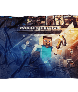 Minecraft Fleece Blanket Battlefield Blue Blanket - Lusy Store