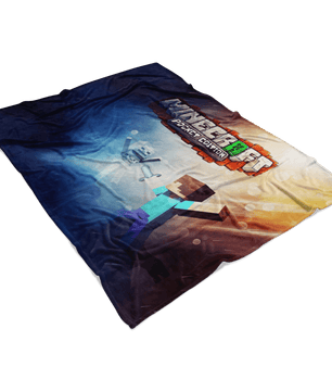 Minecraft Fleece Blanket Battlefield Blue Blanket Warm And Super Comfortable Best Gift For Kids - Lusy Store