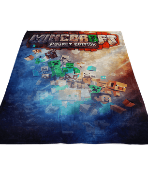 Minecraft Fleece Blanket Battlefield Blue Blanket Warm And Super Comfortable Best Gift For Kids - Lusy Store