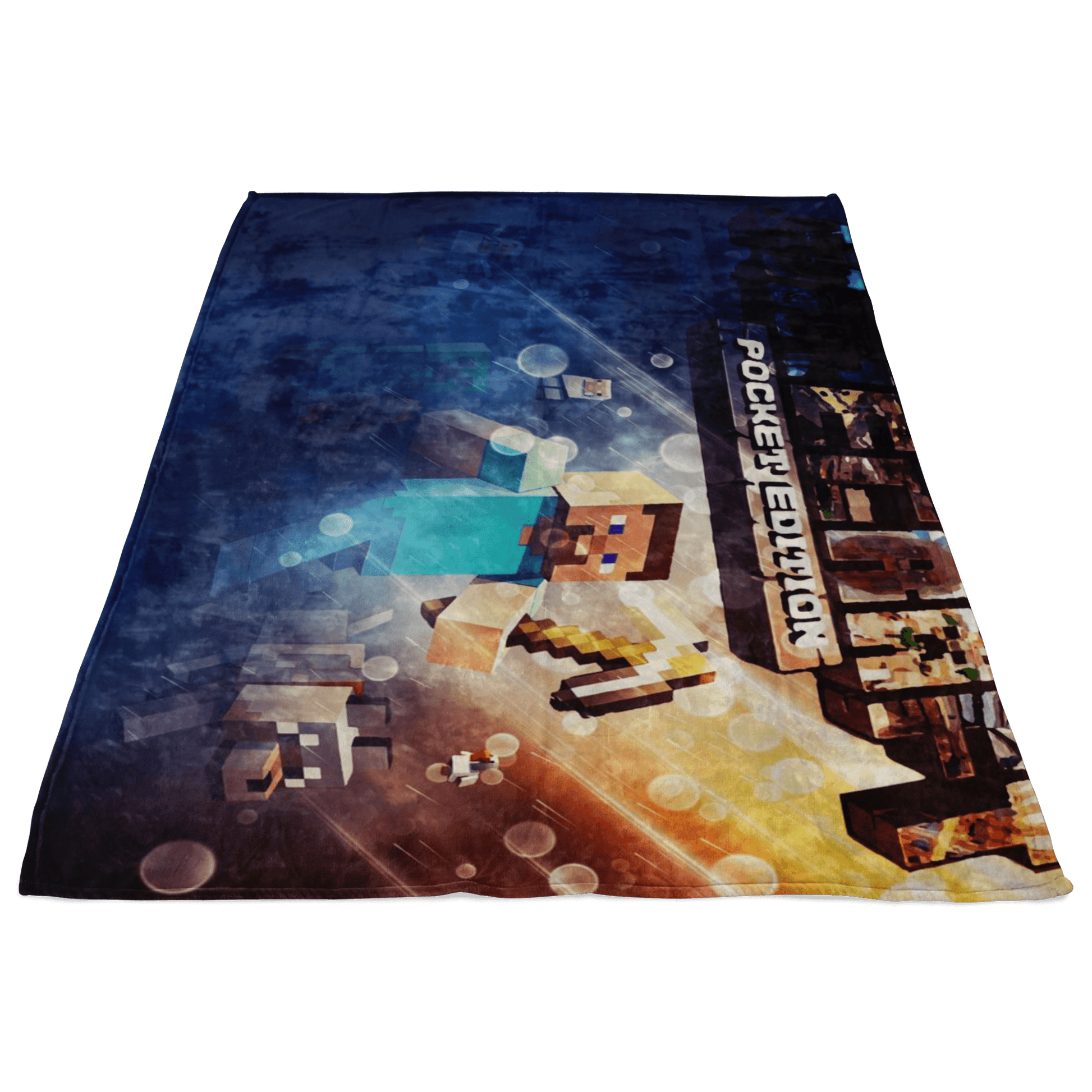 Minecraft Fleece Blanket Battlefield Blue Blanket - Lusy Store