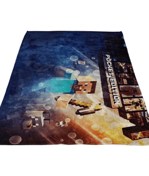 Minecraft Fleece Blanket Battlefield Blue Blanket - Lusy Store