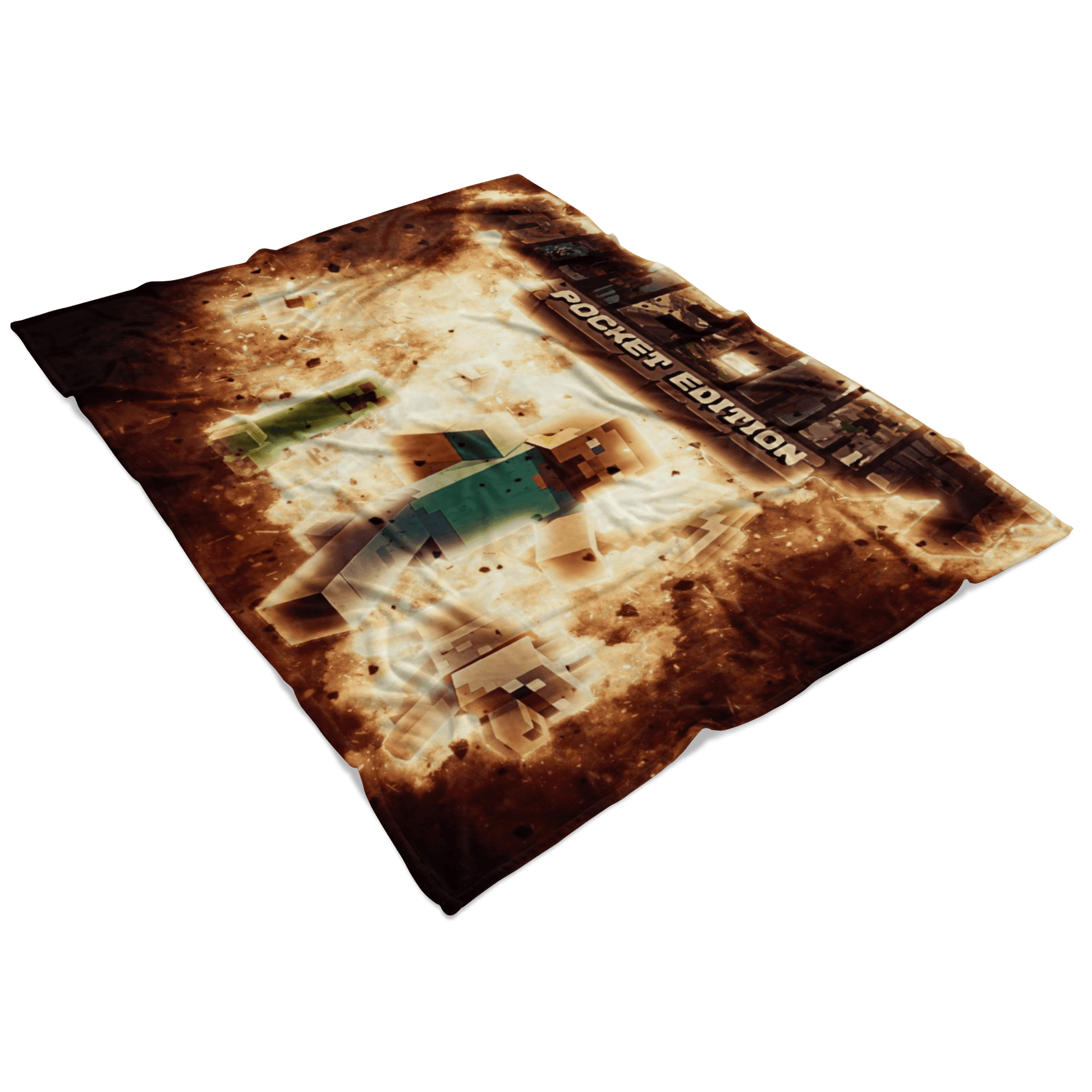 Minecraft Fleece Blanket Blasting Black Blanket Warm And Super Comfortable Best Gift For Kids - Lusy Store