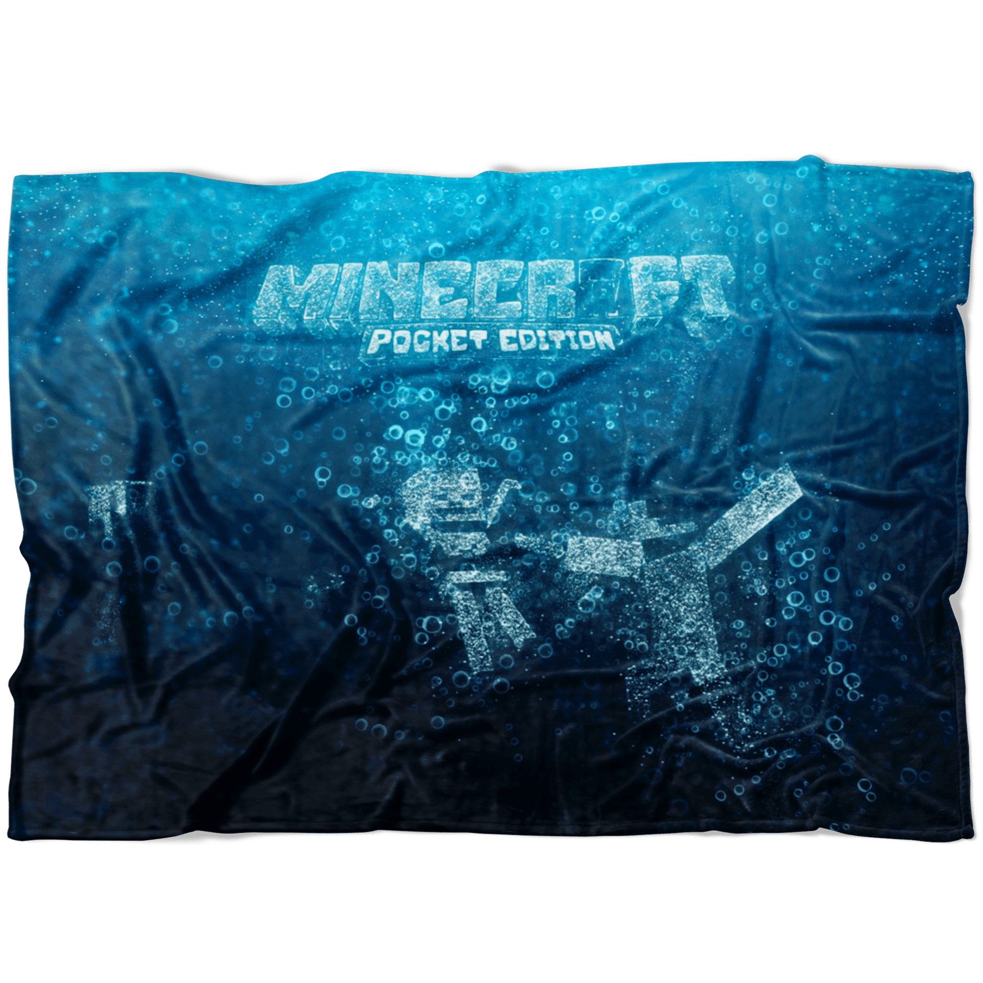 Minecraft Fleece Blanket Brightum Bubbles Blue Blanket - Lusy Store