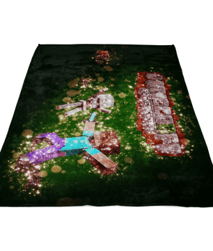 Minecraft Fleece Blanket Celebratum Green Blanket - Lusy Store