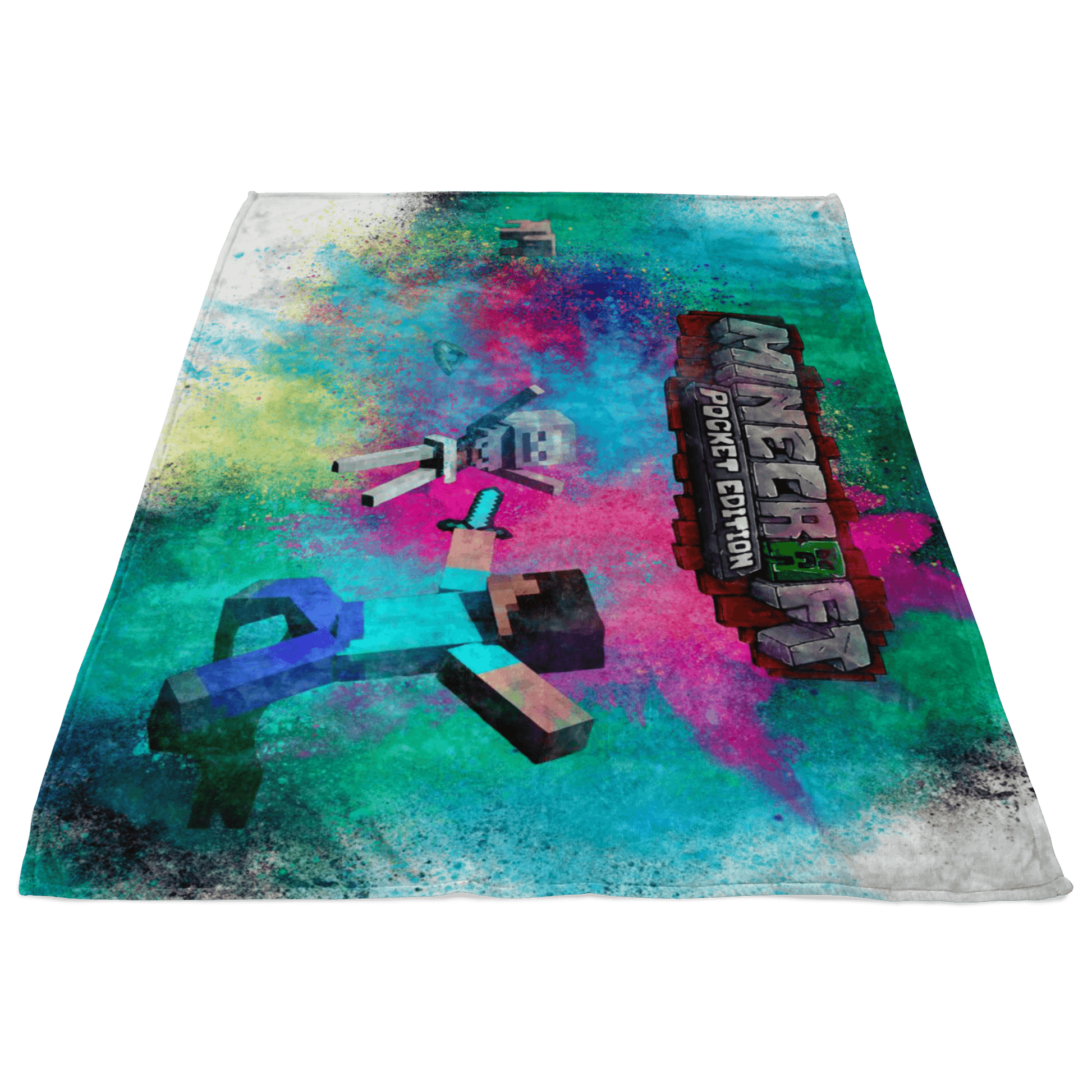 Minecraft Fleece Blanket Color Dust Colorful Blanket - Lusy Store
