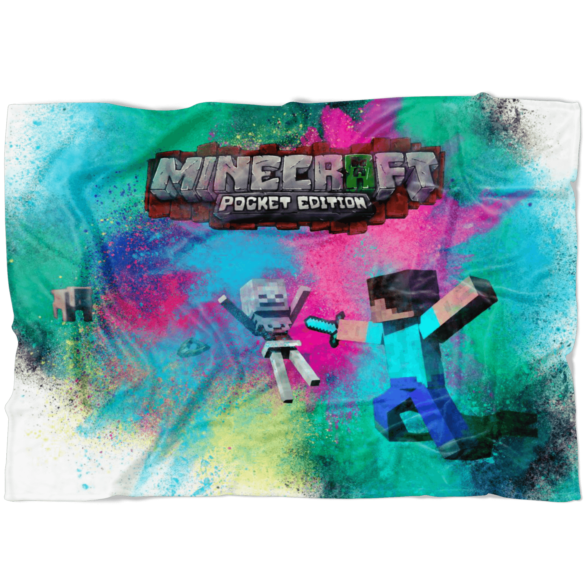 Minecraft Fleece Blanket Color Dust Colorful Blanket - Lusy Store