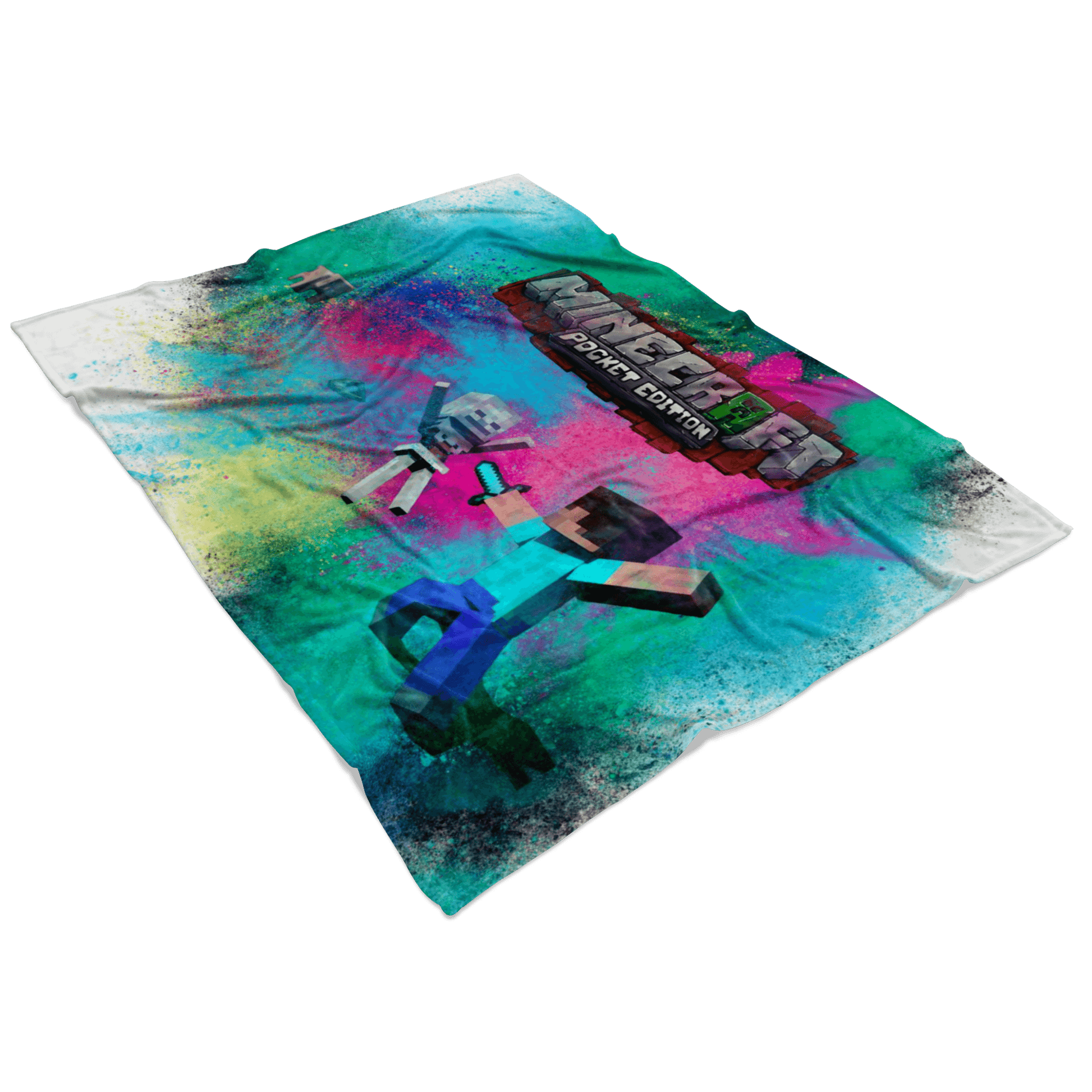 Minecraft Fleece Blanket Color Dust Colorful Blanket - Lusy Store