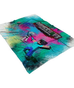 Minecraft Fleece Blanket Color Dust Colorful Blanket - Lusy Store