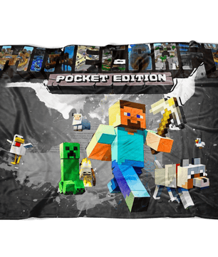 Minecraft Fleece Blanket Color Splash Black Blanket - Lusy Store