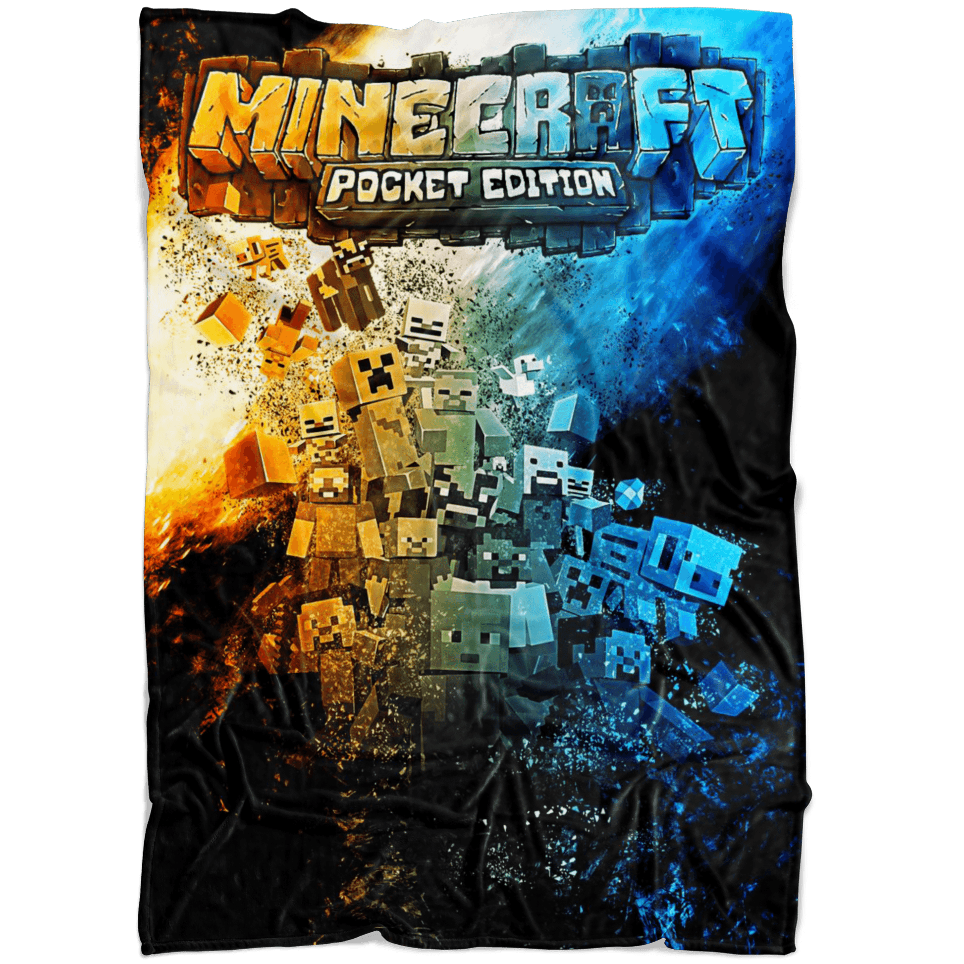 Minecraft Fleece Blanket Commando Black Blanket - Lusy Store