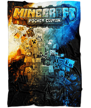 Minecraft Fleece Blanket Commando Black Blanket - Lusy Store