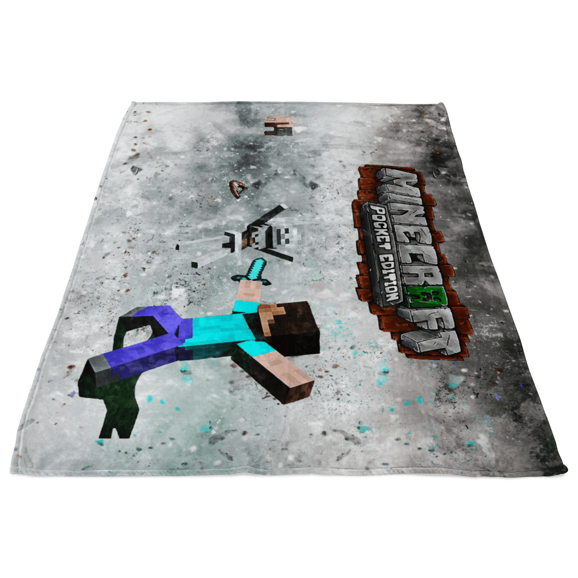 Minecraft Fleece Blanket Cortisol Grey Blanket - Lusy Store