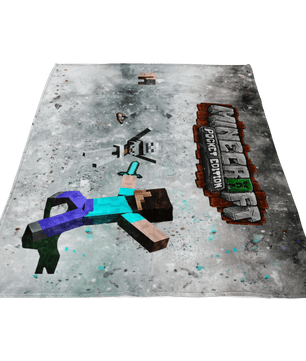 Minecraft Fleece Blanket Cortisol Grey Blanket - Lusy Store