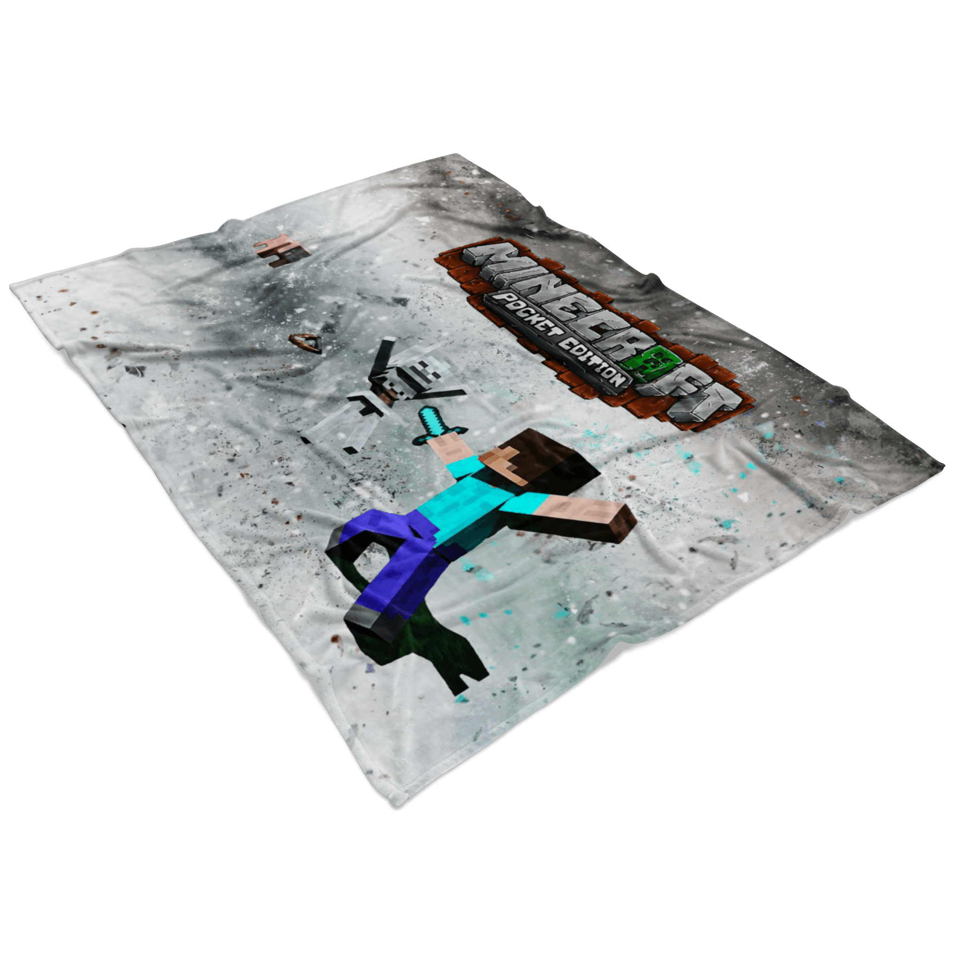 Minecraft Fleece Blanket Cortisol Grey Blanket - Lusy Store