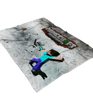 Minecraft Fleece Blanket Cortisol Grey Blanket - Lusy Store