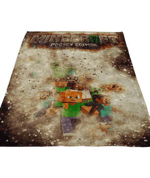 Minecraft Fleece Blanket Destruction Brown Blanket - Lusy Store