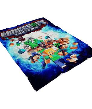 Minecraft Fleece Blanket Electric Black Blanket - Lusy Store