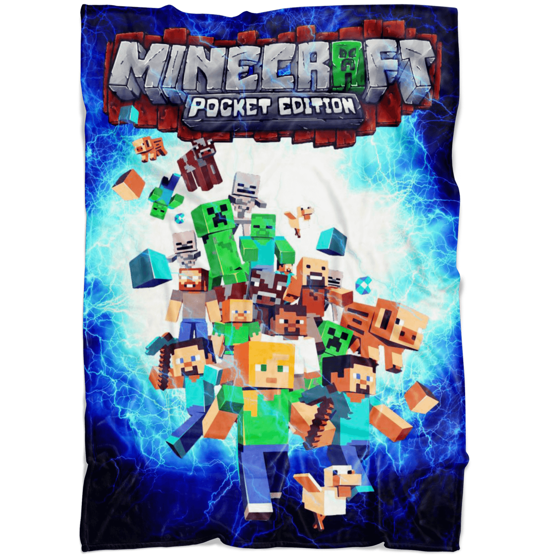 Minecraft Fleece Blanket Electric Black Blanket - Lusy Store
