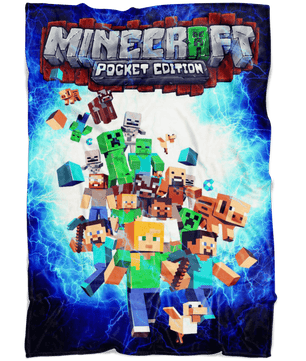 Minecraft Fleece Blanket Electric Black Blanket - Lusy Store