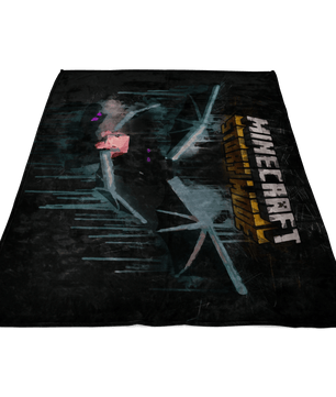 Minecraft Fleece Blanket Ender Dragon Black Blanket LS0722 - Lusy Store