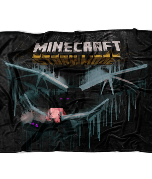 Minecraft Fleece Blanket Ender Dragon Black Blanket LS0722 - Lusy Store