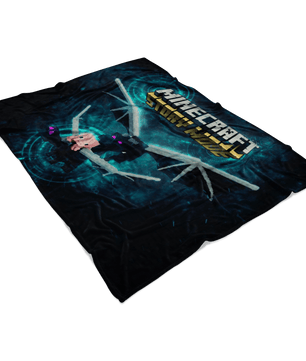 Minecraft Fleece Blanket Ender Dragon Black Blanket LS0757 - Lusy Store