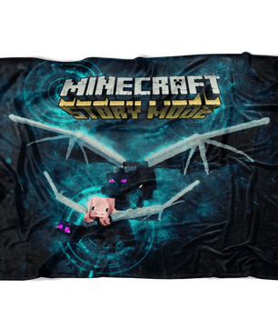Minecraft Fleece Blanket Ender Dragon Black Blanket LS0757 - Lusy Store