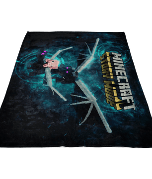 Minecraft Fleece Blanket Ender Dragon Black Blanket LS0757 - Lusy Store
