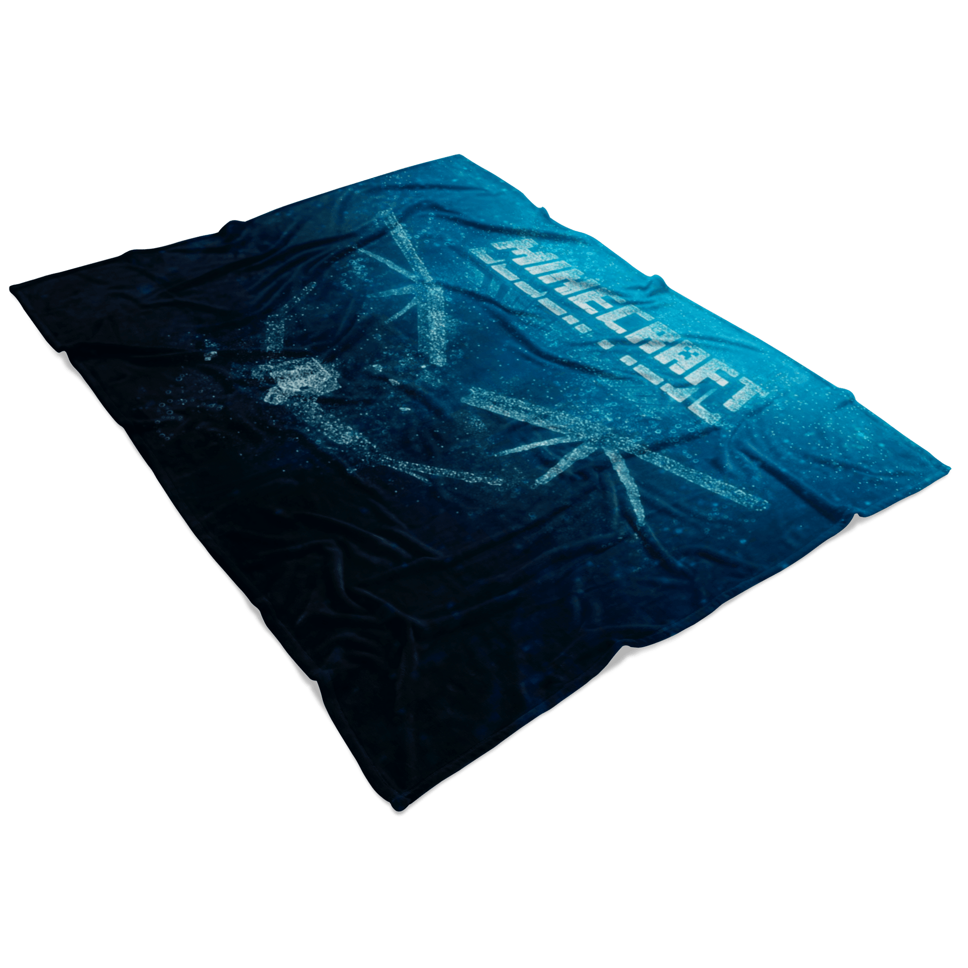 Minecraft Fleece Blanket Ender Dragon Bubbles Blue Blanket - Lusy Store