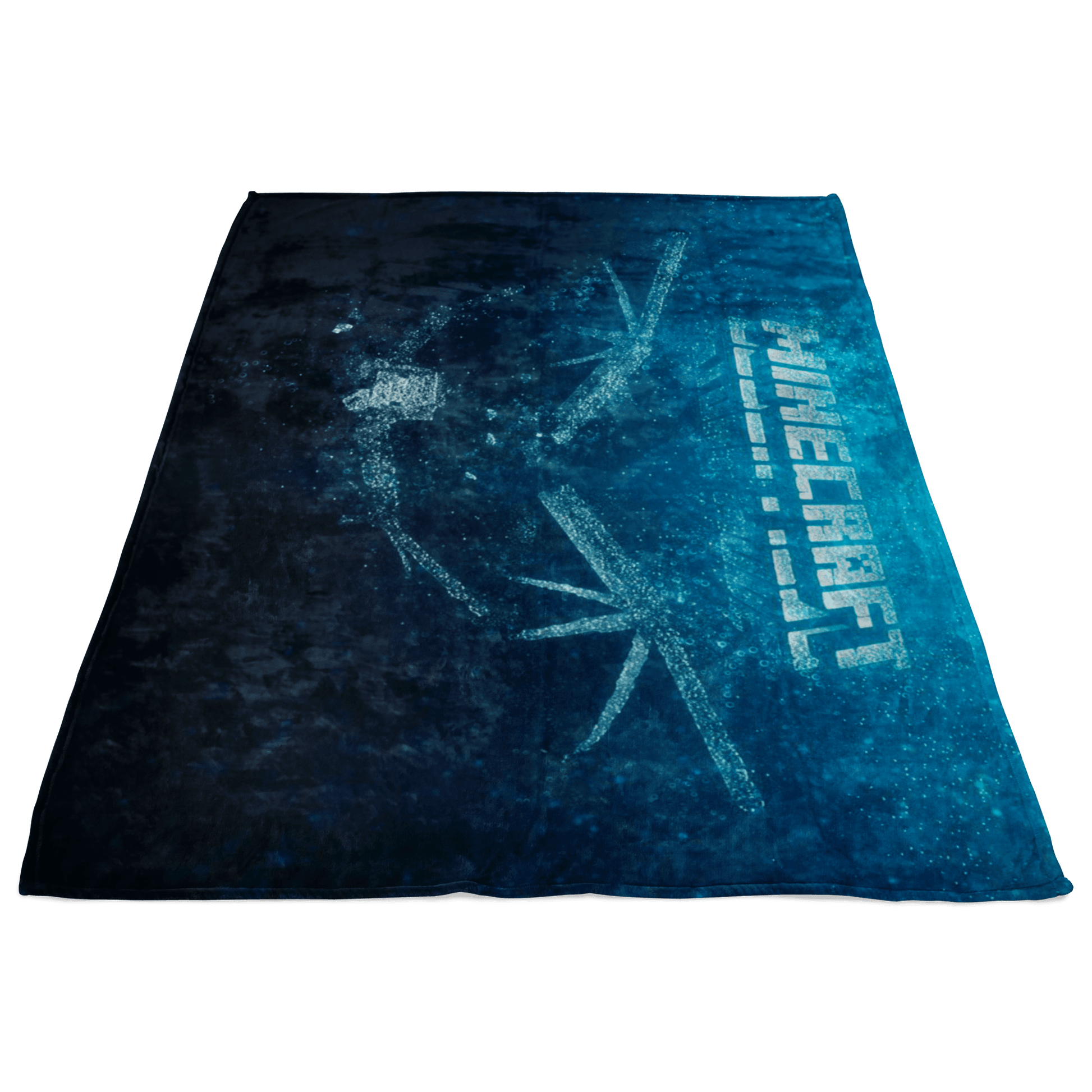 Minecraft Fleece Blanket Ender Dragon Bubbles Blue Blanket - Lusy Store