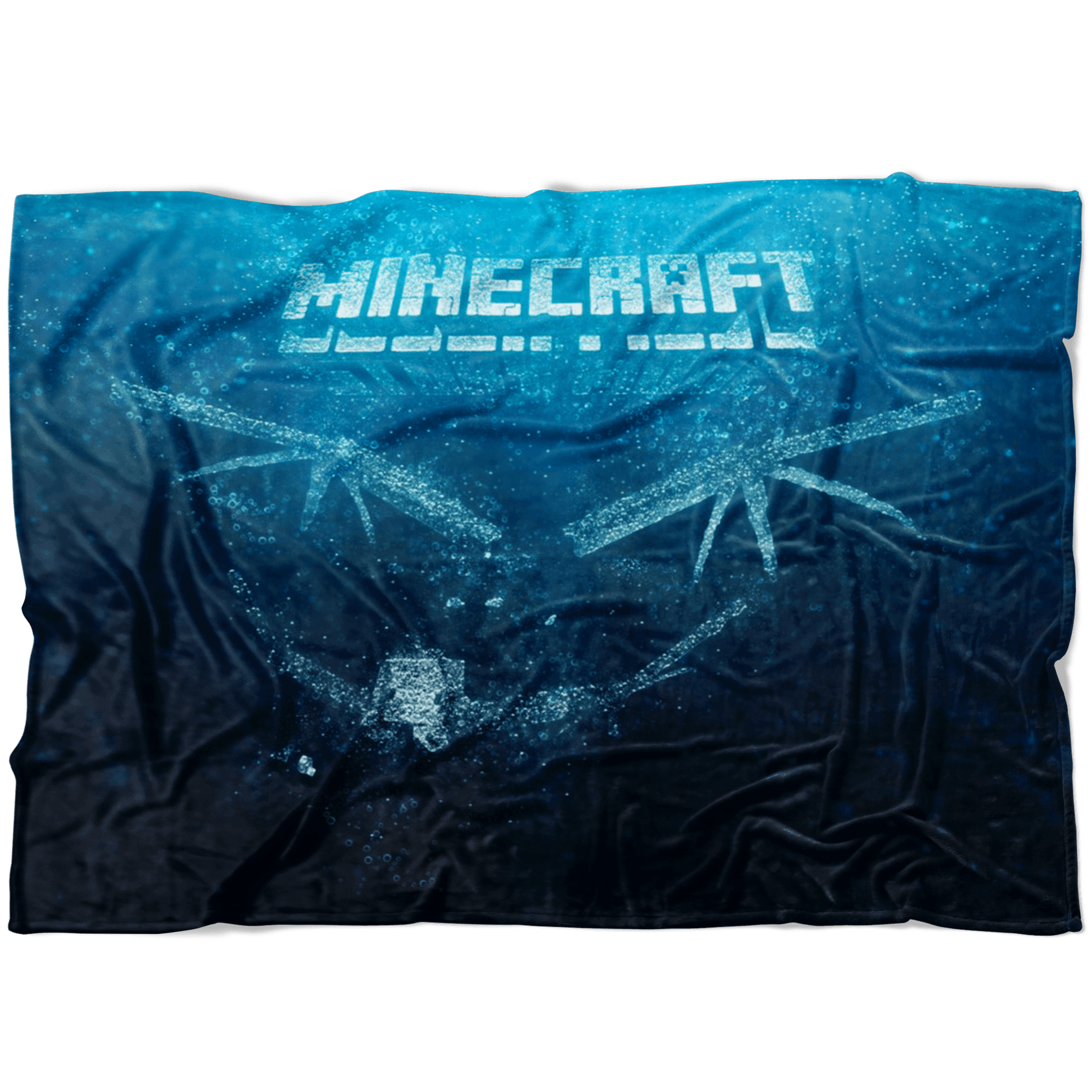 Minecraft Fleece Blanket Ender Dragon Bubbles Blue Blanket - Lusy Store