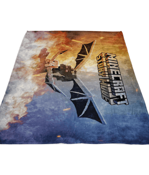 Minecraft Fleece Blanket Ender Dragon Champions Colorful Blanket - Lusy Store