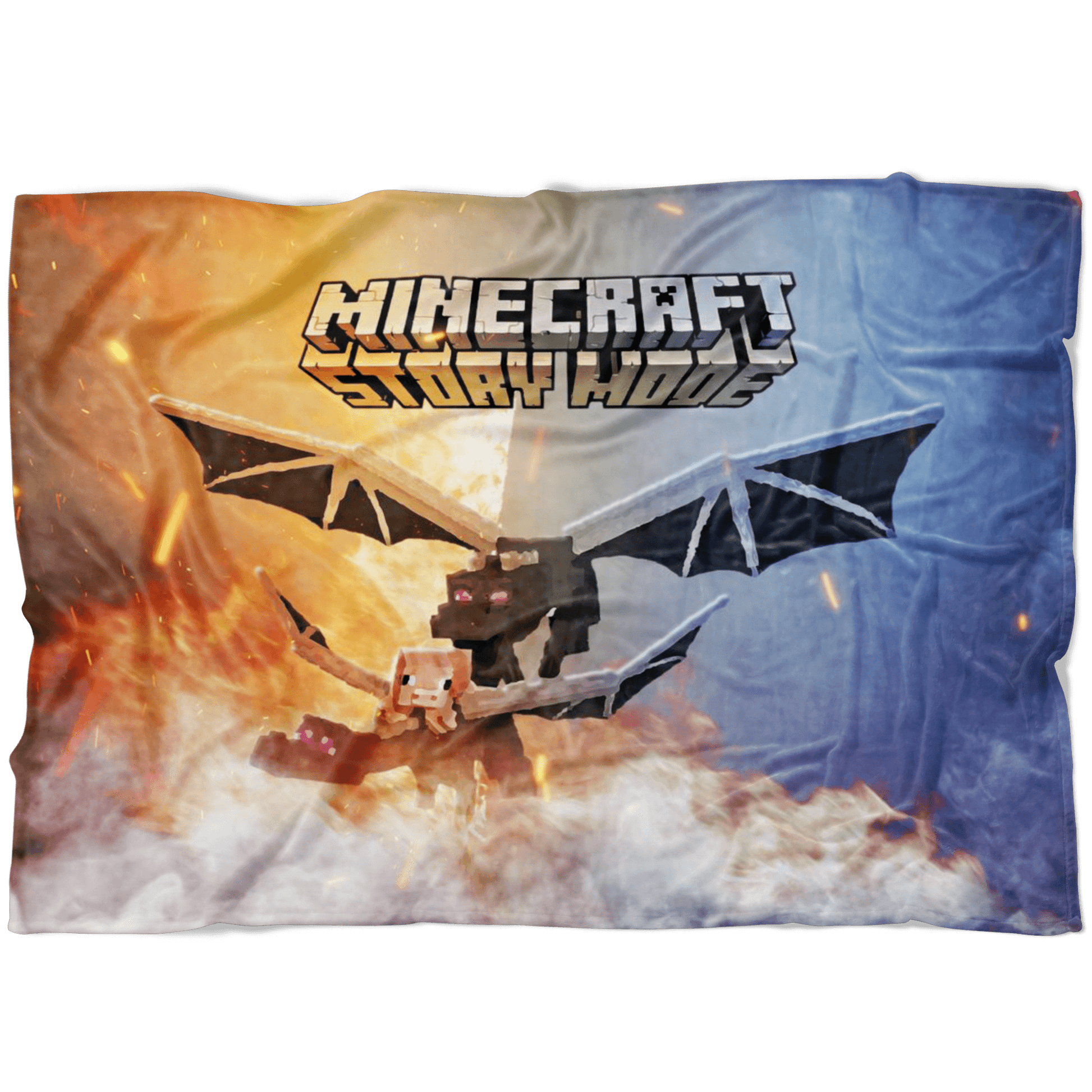 Minecraft Fleece Blanket Ender Dragon Champions Colorful Blanket - Lusy Store