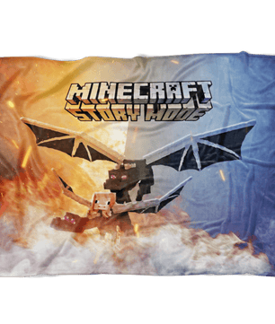 Minecraft Fleece Blanket Ender Dragon Champions Colorful Blanket - Lusy Store