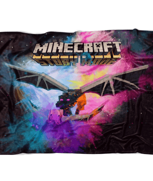 Minecraft Fleece Blanket Ender Dragon Color Festival Black Blanket - Lusy Store