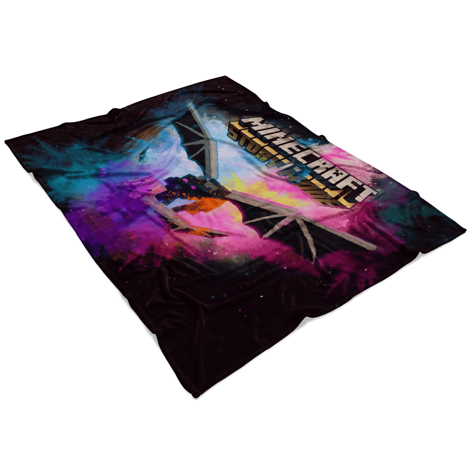 Minecraft Fleece Blanket Ender Dragon Color Festival Black Blanket - Lusy Store